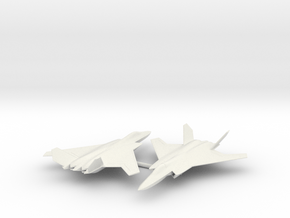 Global Combat Air Programme (GCAP) Stealth Fighter in White Natural Versatile Plastic: 6mm