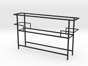 Miniature Luxury Bar Console Table Frame in Black Smooth Versatile Plastic