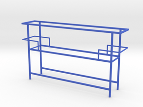 Miniature Luxury Bar Console Table Frame in Blue Smooth Versatile Plastic