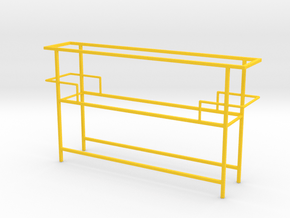 Miniature Luxury Bar Console Table Frame in Yellow Smooth Versatile Plastic