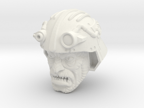 Man-at-arms head (snake) Classics in White Natural Versatile Plastic