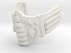 Man-at-arms head Face shield accessory Classics in White Natural Versatile Plastic