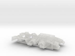 BASE STAR REVELL TOP CIRCLE GREEBLE SET in Clear Ultra Fine Detail Plastic