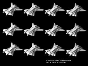 (Armada) 12x Gorian Shard Starfighter in Tan Fine Detail Plastic