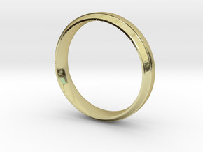 Simple Ring in 18k Gold Plated Brass: 11 / 64
