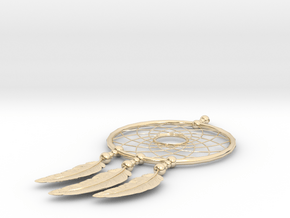 Earring Dreamcatcher in 14k Gold Plated Brass