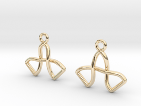 Two bells knot in 9K Yellow Gold 