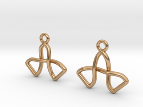 Two bells knot in Polished Bronze