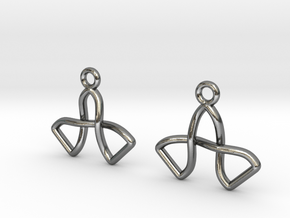 Two bells knot in Polished Silver