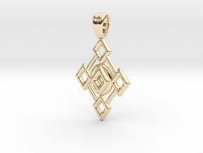 Diamonds in 14k Gold Plated Brass