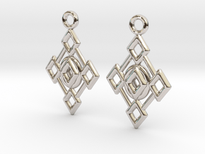 Diamonds in Rhodium Plated Brass