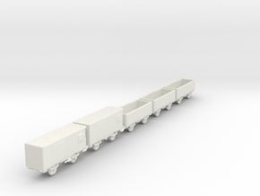 1/450 Scale Train Cars in White Natural Versatile Plastic