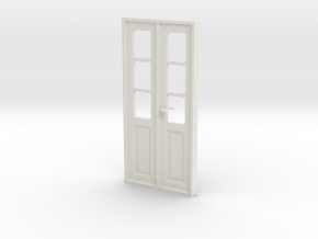 Ref.21-0031. Door 03 1:24 Scale in White Natural Versatile Plastic