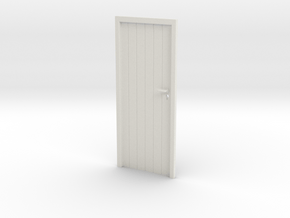 Ref.21-0031.Door 02 1:24 Scale in White Natural Versatile Plastic