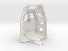 Colonial Viper Cockpit Large Scale in White Natural Versatile Plastic