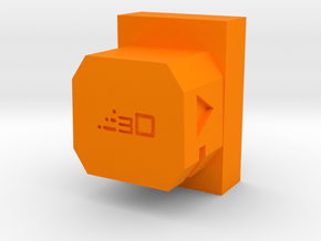 Modulus Shoulder Stock Adapter for SplatRBall Toy in Orange Smooth Versatile Plastic