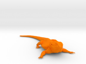 Realistic Bearded Dragon Model 1 of 3 in Orange Smooth Versatile Plastic