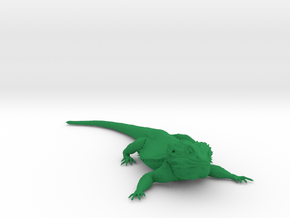 Realistic Bearded Dragon Model 1 of 3 in Green Smooth Versatile Plastic