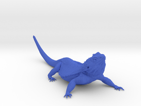 Realistic Bearded Dragon Model 2 of 3 in Blue Smooth Versatile Plastic