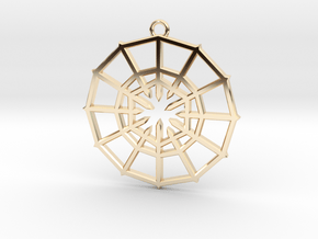 Rejection Emblem 01 Medallion (Sacred Geometry) in 9K Yellow Gold 