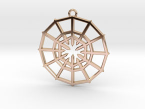Rejection Emblem 01 Medallion (Sacred Geometry) in 9K Rose Gold 