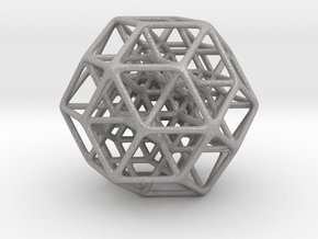6D Hypercube Rounded in Aluminum: Small