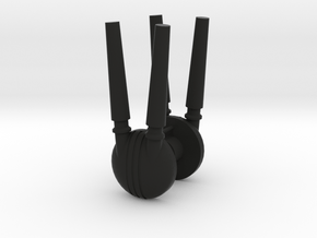 Macross / Robotech Valkyrie Jetfire antenna in Black Smooth Versatile Plastic