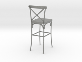 Miniature Industrial Bar Stool in Gray PA12