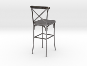 Miniature Industrial Bar Stool in Processed Stainless Steel 316L (BJT)