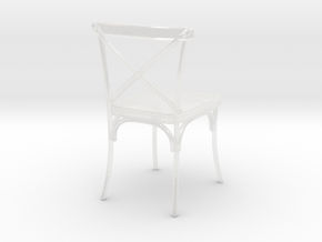 Miniature Industrial Dining Chair in Clear Ultra Fine Detail Plastic
