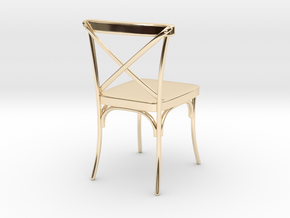 Miniature Industrial Dining Chair in 14K Yellow Gold