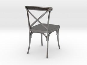 Miniature Industrial Dining Chair in Processed Stainless Steel 316L (BJT)