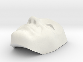 Magic Mirror Head in White Natural Versatile Plastic