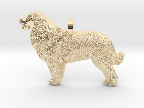 Leonberger Profile Pendant in 9K Yellow Gold 