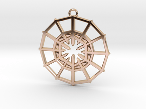 Rejection Emblem 03 Medallion (Sacred Geometry) in 9K Rose Gold 
