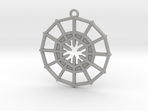 Rejection Emblem 03 Medallion (Sacred Geometry) in Aluminum