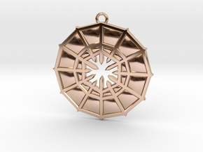 Rejection Emblem 05 Medallion (Sacred Geometry) in 9K Rose Gold 