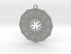 Rejection Emblem 05 Medallion (Sacred Geometry) in Aluminum
