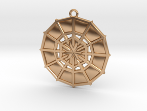 Rejection Emblem 06 Medallion (Sacred Geometry) in Polished Bronze