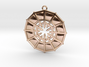 Rejection Emblem 08 Medallion (Sacred Geometry) in 9K Rose Gold 