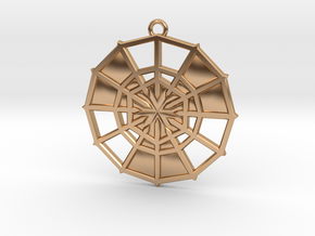 Rejection Emblem 10 Medallion (Sacred Geometry) in Polished Bronze