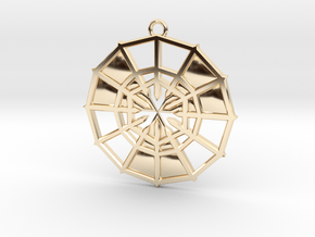 Rejection Emblem 12 Medallion (Sacred Geometry) in 9K Yellow Gold 