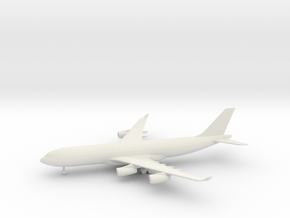 Airbus A340-200 in White Natural Versatile Plastic: 6mm