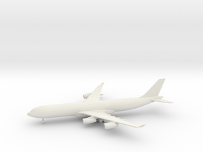 Airbus A340-300 in White Natural Versatile Plastic: 6mm