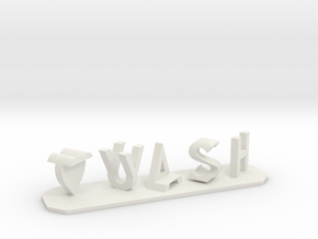 Flip personalized couple name plate in White Natural Versatile Plastic
