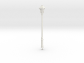 Street Lamp 01. Scale 1:24 in White Natural Versatile Plastic