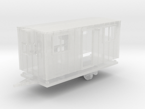 Construction Trailer 1-87 HO Scale WSF in Clear Ultra Fine Detail Plastic