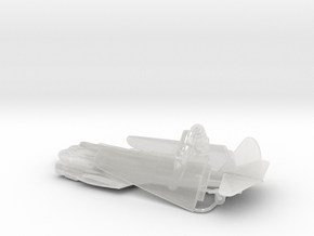 Piaggio P.108 (w/o landing gears) in Clear Ultra Fine Detail Plastic: 6mm