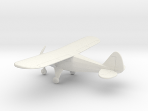 Piper PA-22 Tri-Pacer in White Natural Versatile Plastic: 1:64 - S