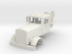 1/50th Early Autocar truck w round fenders in White Natural Versatile Plastic